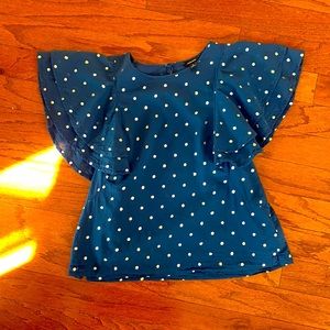 J crew navy blue blouse